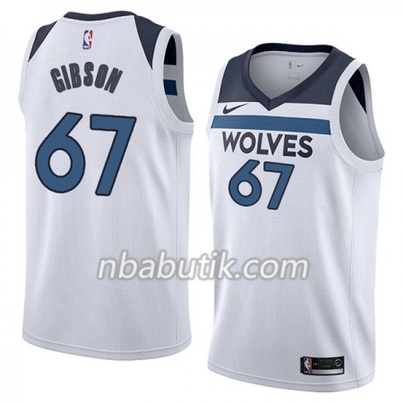 NBA Mænd Trøje Minnesota Timberwolves Taj Gibson 67 Nike 2017-18 Hvid Swingman NBA Mænd Trøje Minnesota Timberwolves Taj Gibson 67 Nike 2017-18 Hvid Swingman